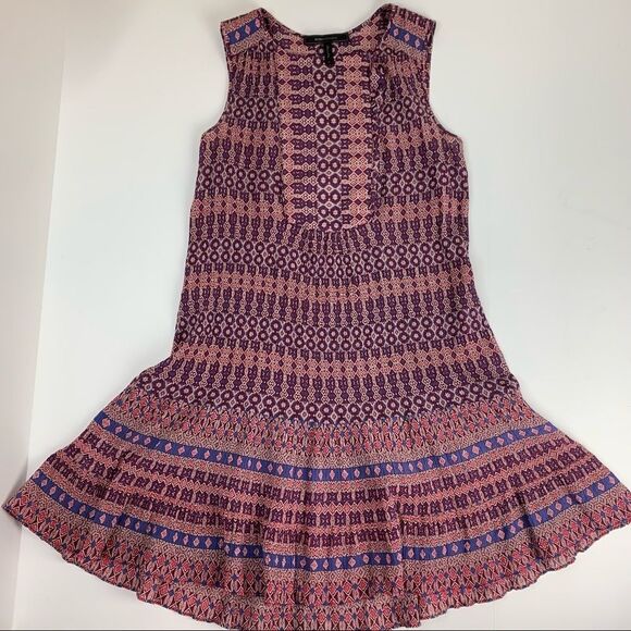 BCBGMax Azria Women's Yulissa Sleeveless Ruffled Button - Picture 10 of 13